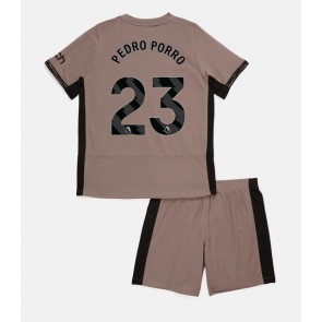 Tottenham Hotspur Pedro Porro #23 Rezervni Dres za Dječji 2023-24 Kratak Rukavima (+ kratke hlače)